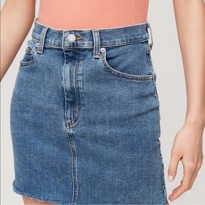 Aritzia Wilfred free denim skirt
